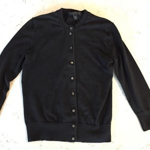 J Crew Black Cardigan